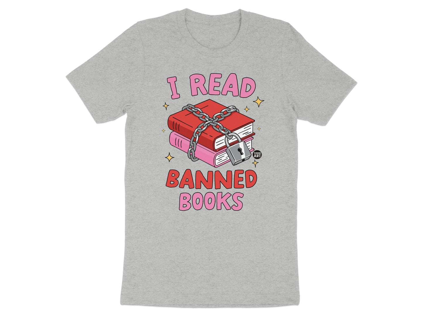 I Read Banned Books Graphic Novelty T-Shirt