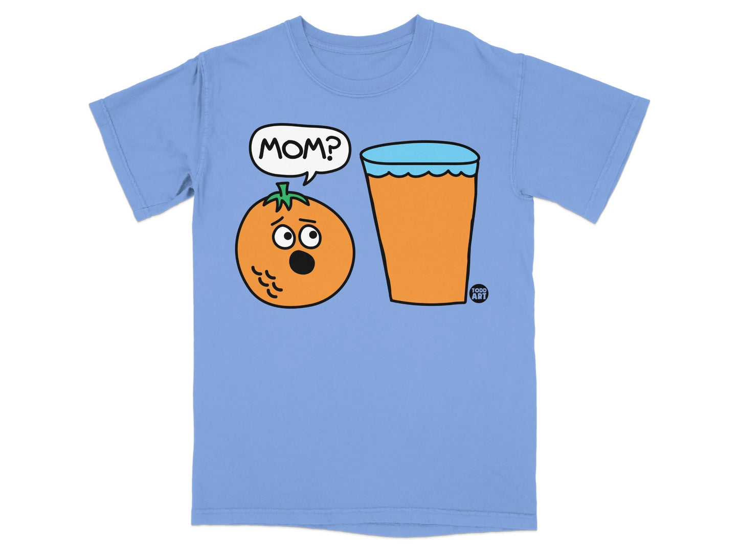 Orange MOM Juice Glass Todd Art Funny Beverage product type