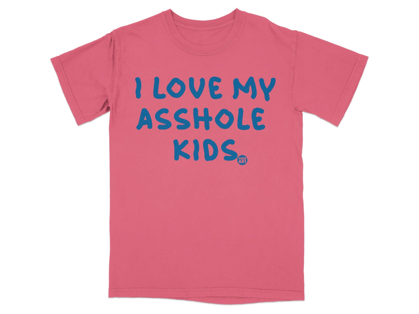 Pink I Love My Asshole Kids Graphic T-Shirt
