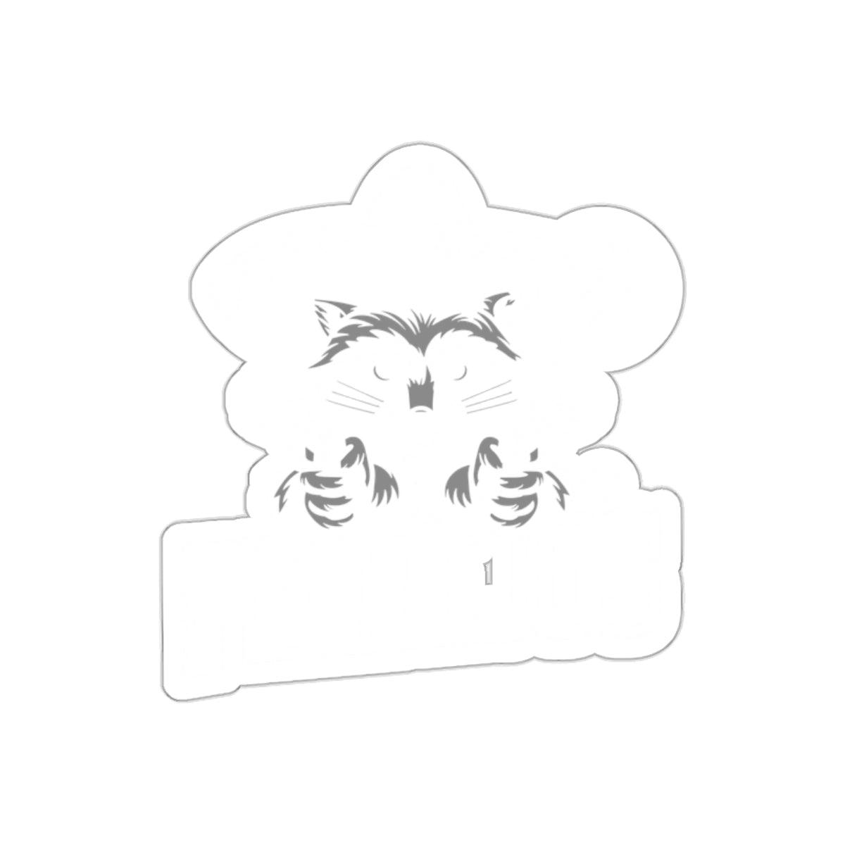 Pendejos Raccoon with Guns Sombrero Artwork sticker