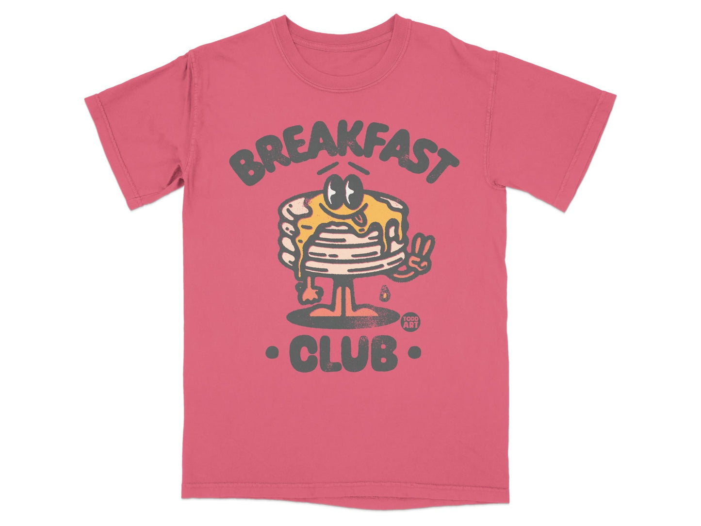 Breakfast Club Cartoon Pancake Design T-Shirt