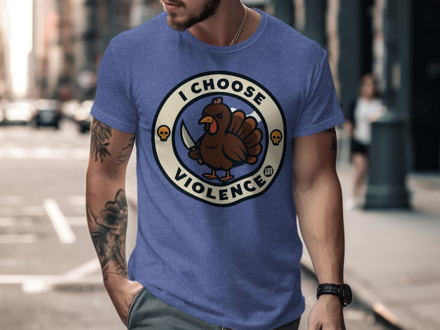 I Choose Violence Chicken Graphic T Shirt product
