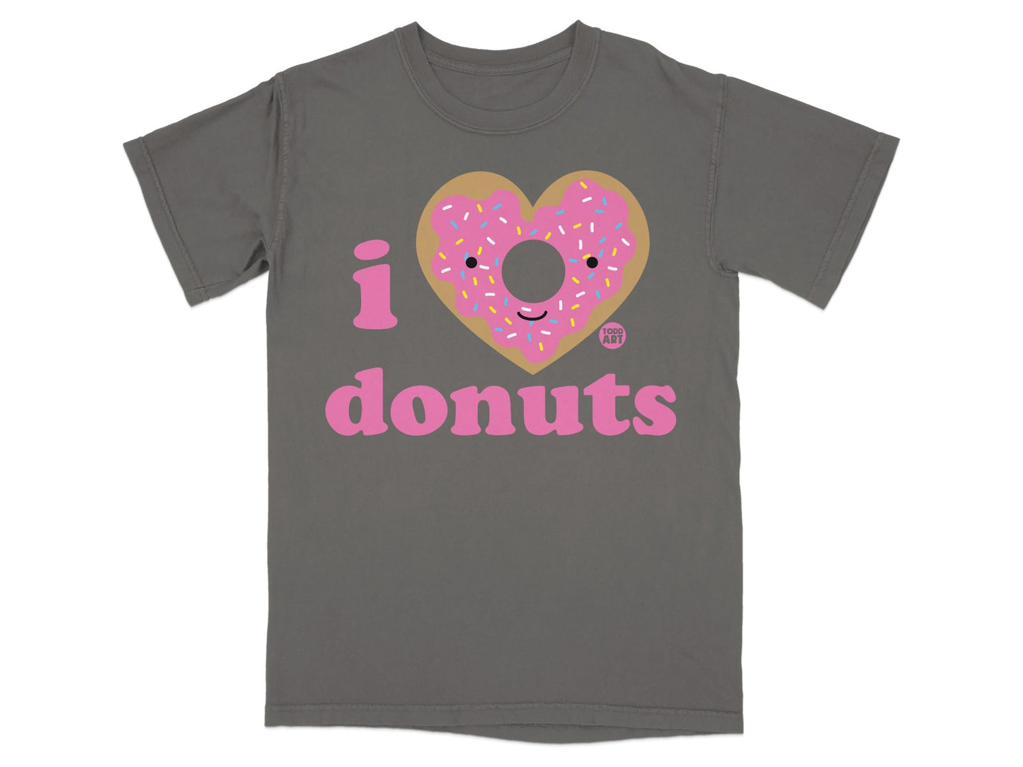 Funny I Love Donuts Graphic Tee for Casual Wear