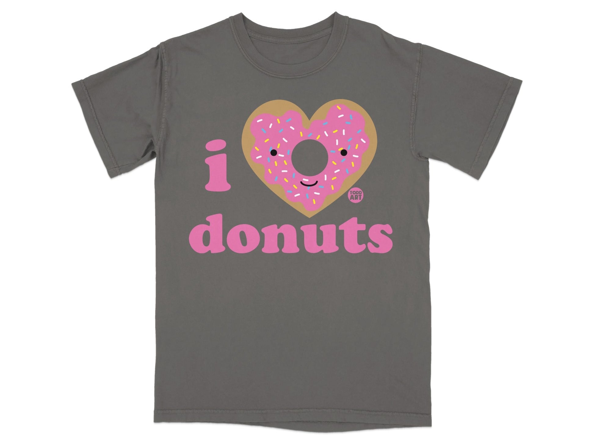 Funny I Love Donuts Graphic Tee for Casual Wear