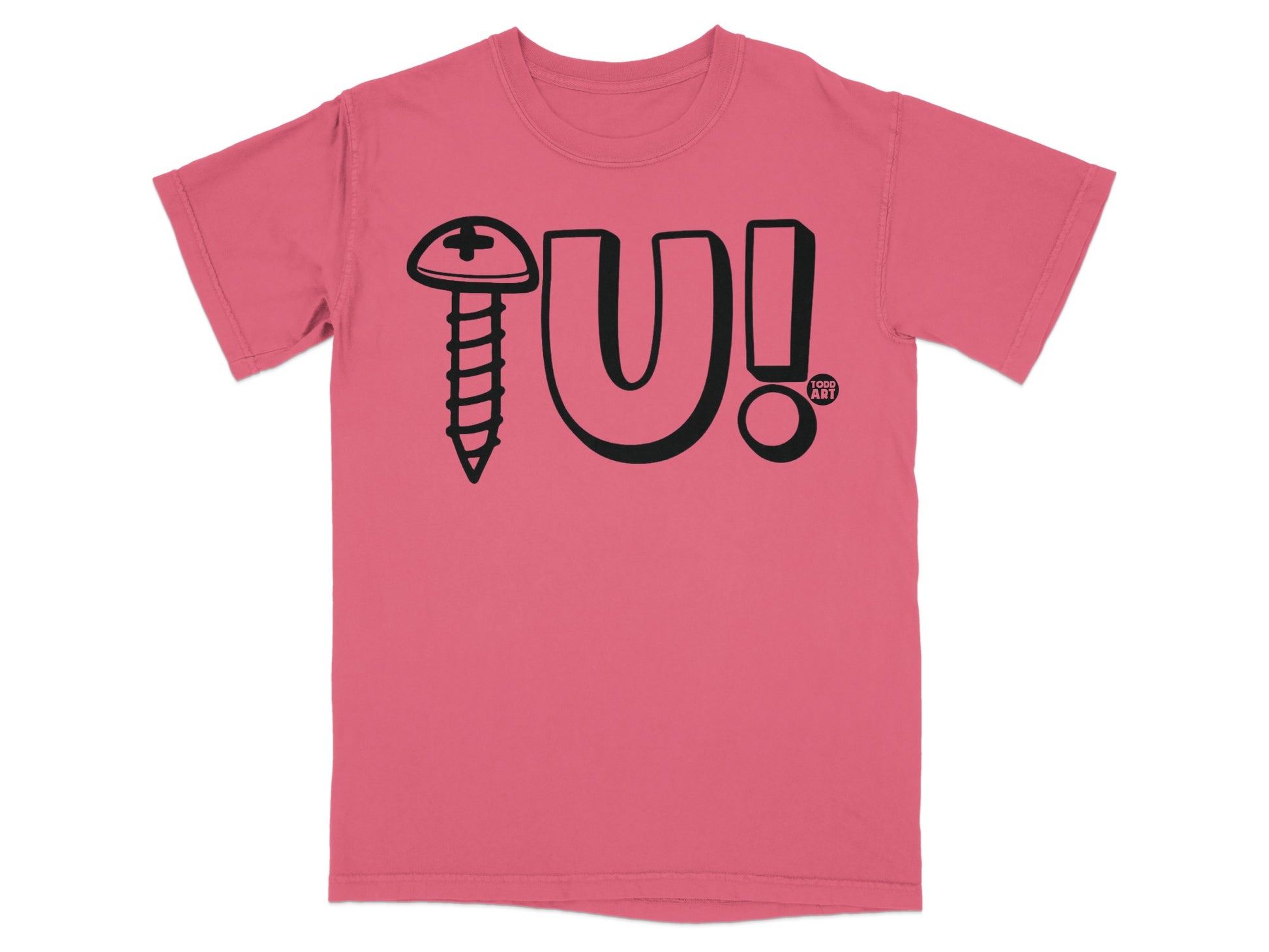 Screw U Graphic Pink Humor Statement T Shirt product type