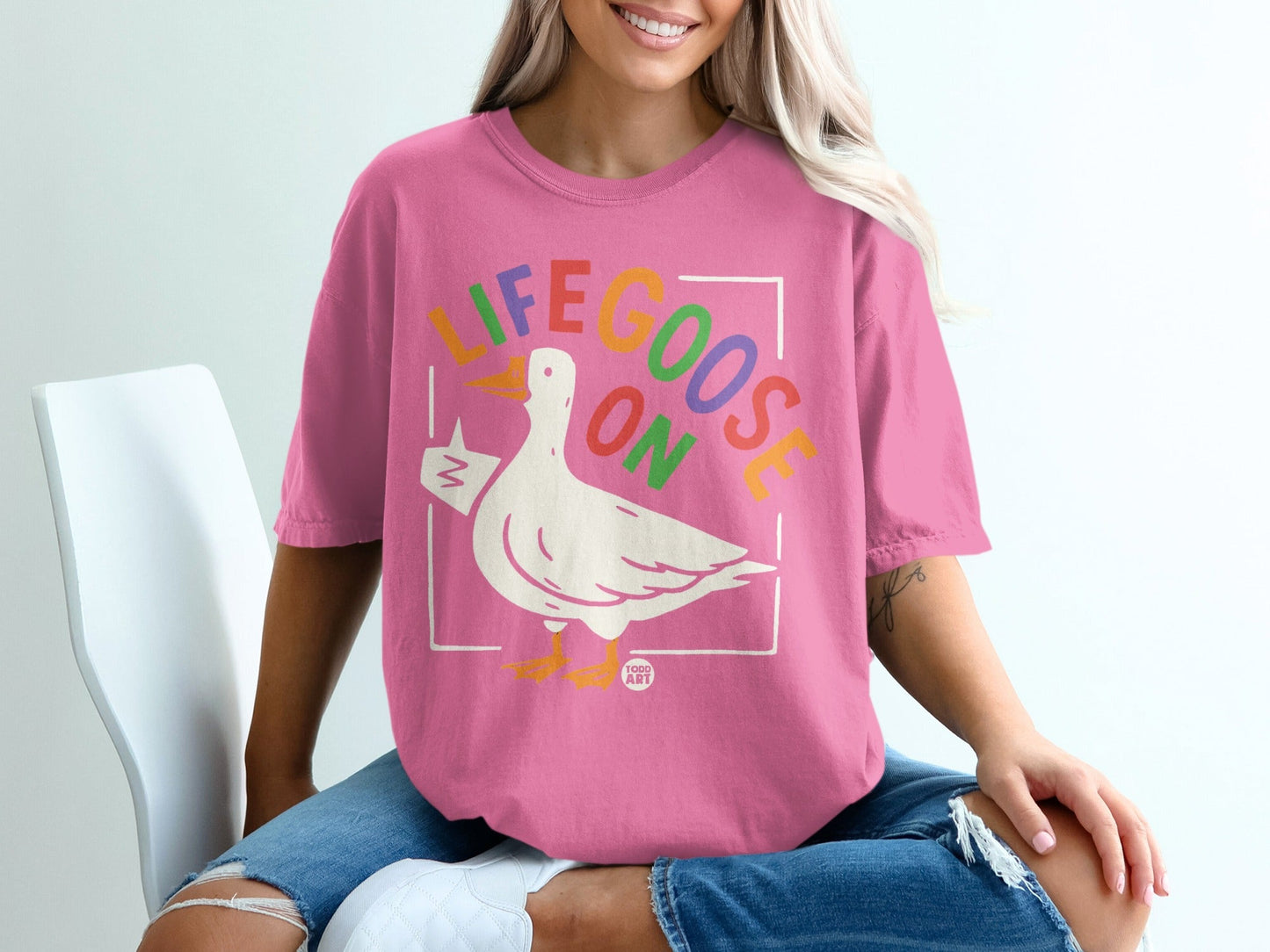 Life Goose On Funny Goose Unisex T-Shirt