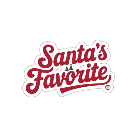 Santa's Favorite Christmas Holiday Sticker Decor