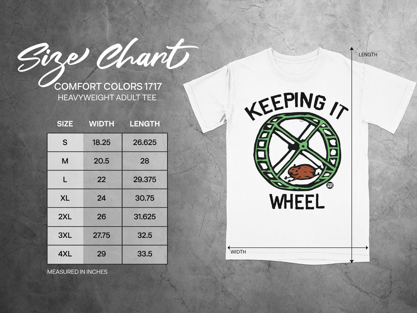 Keeping It Wheel Comfort Colors Heavyweight Adult Tee