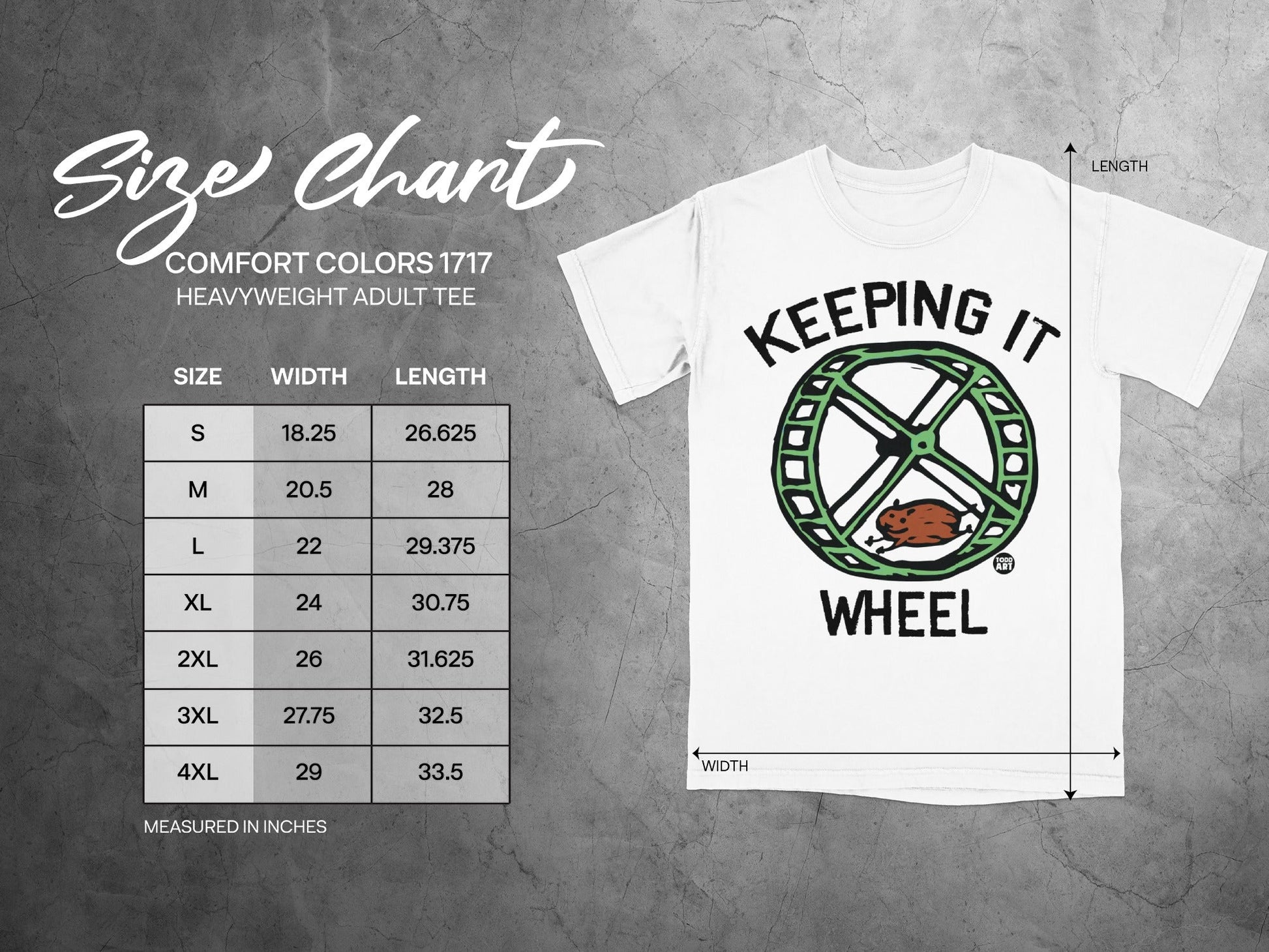 Keeping It Wheel Comfort Colors Heavyweight Adult Tee