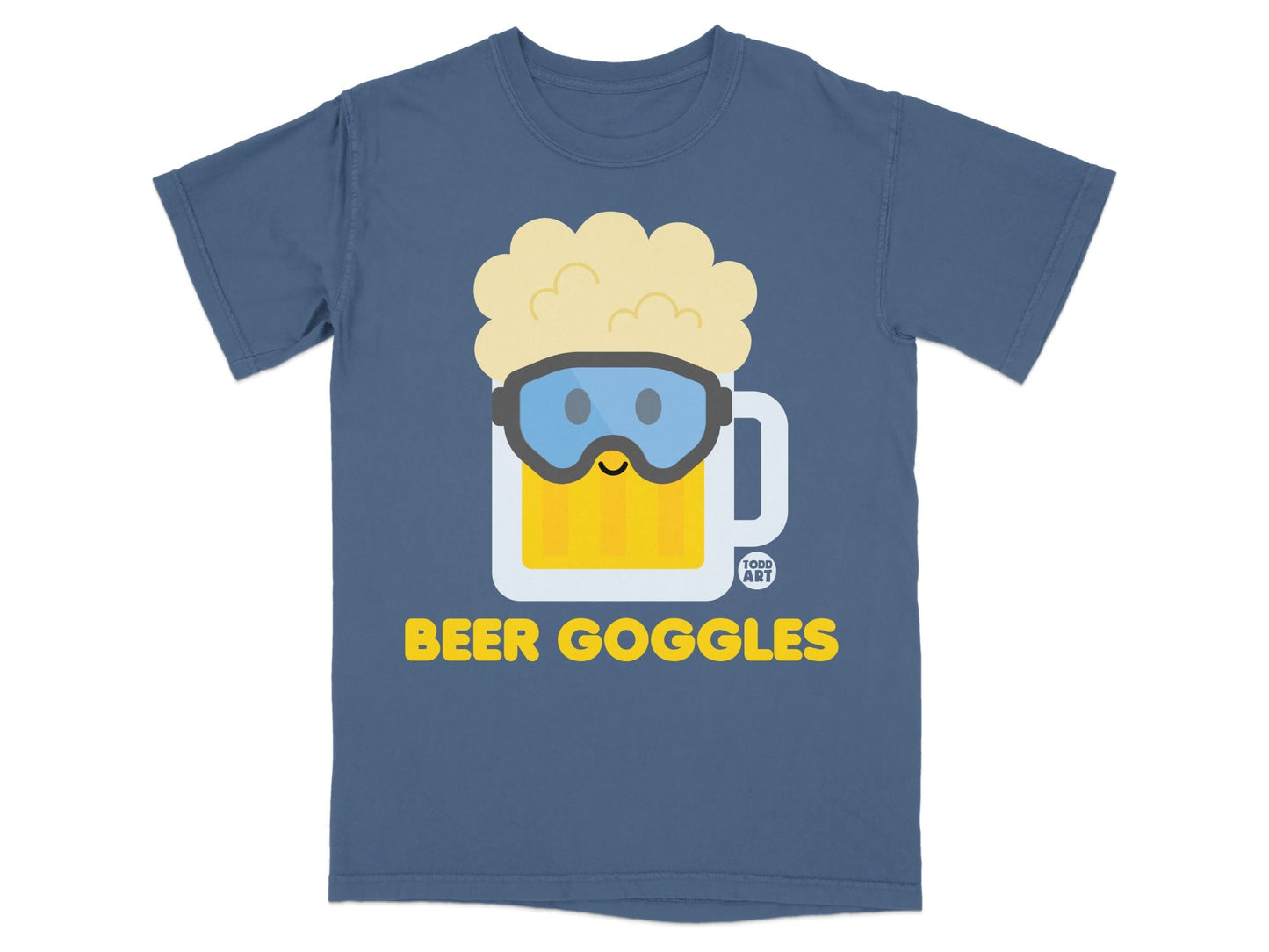 Beer Goggles Funny Graphic Shirt Todd Art Print Tee