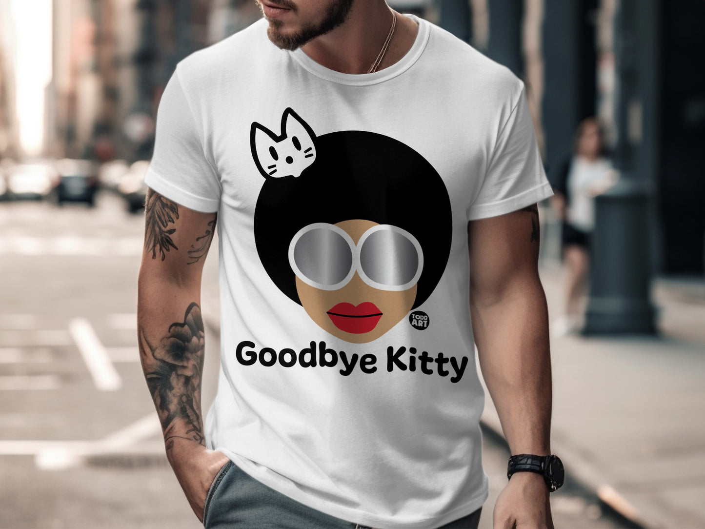 Goodbye Kitty Graphic T-Shirt Streetwear Trend