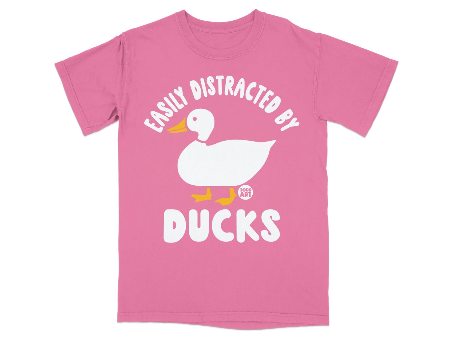 Easily Distracted By Ducks Funny Duck Lover T-shirt