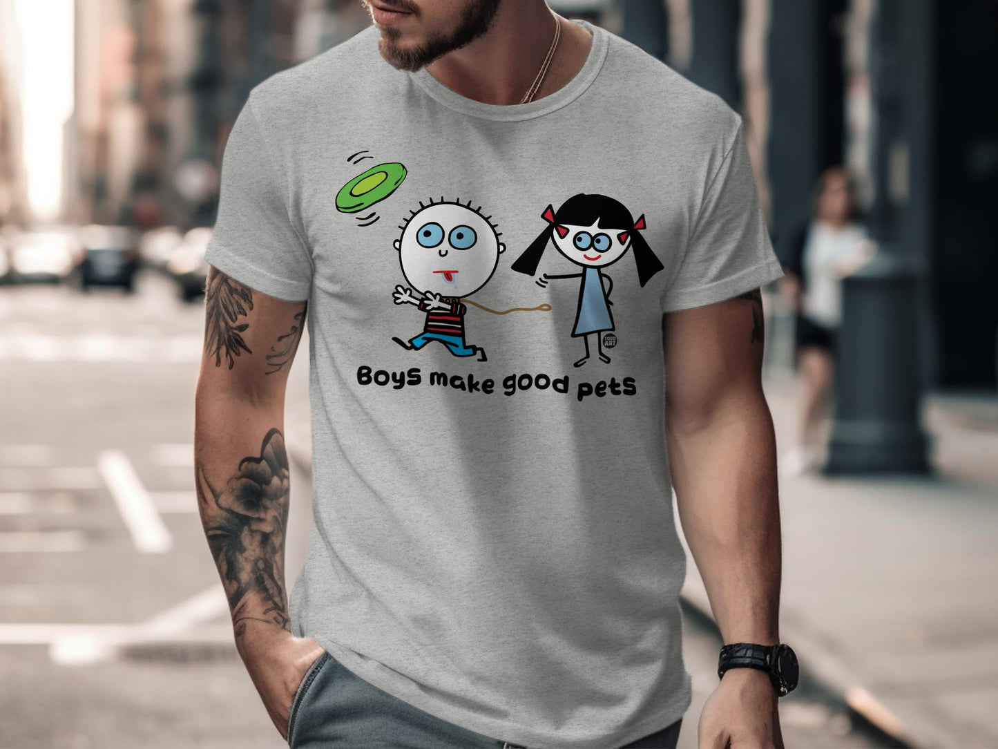 Boys Make Good Pets Humorous Graphic T-shirt