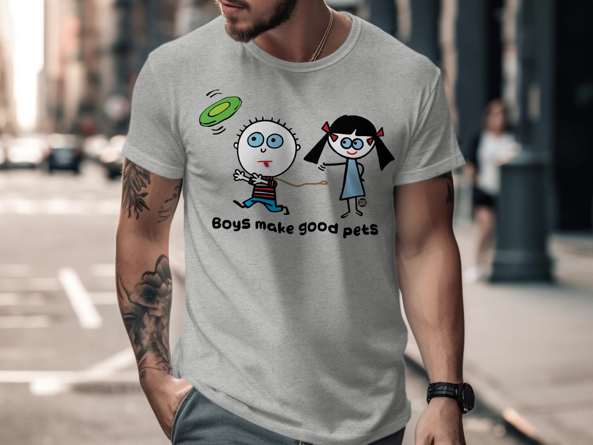 Boys Make Good Pets Humorous Graphic T-shirt