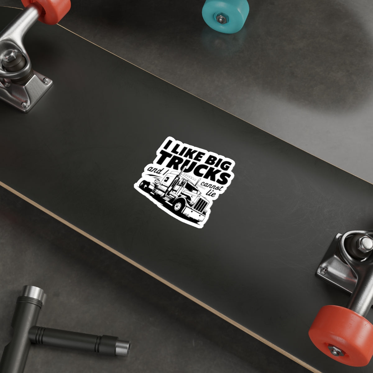 I Like Big Trucks And I Cannot Lie Funny Sticker 