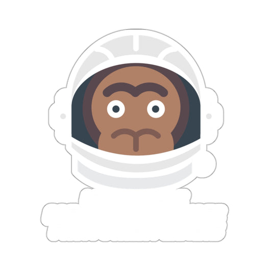 Monkey Astronaut Space Helmet Character Sticker