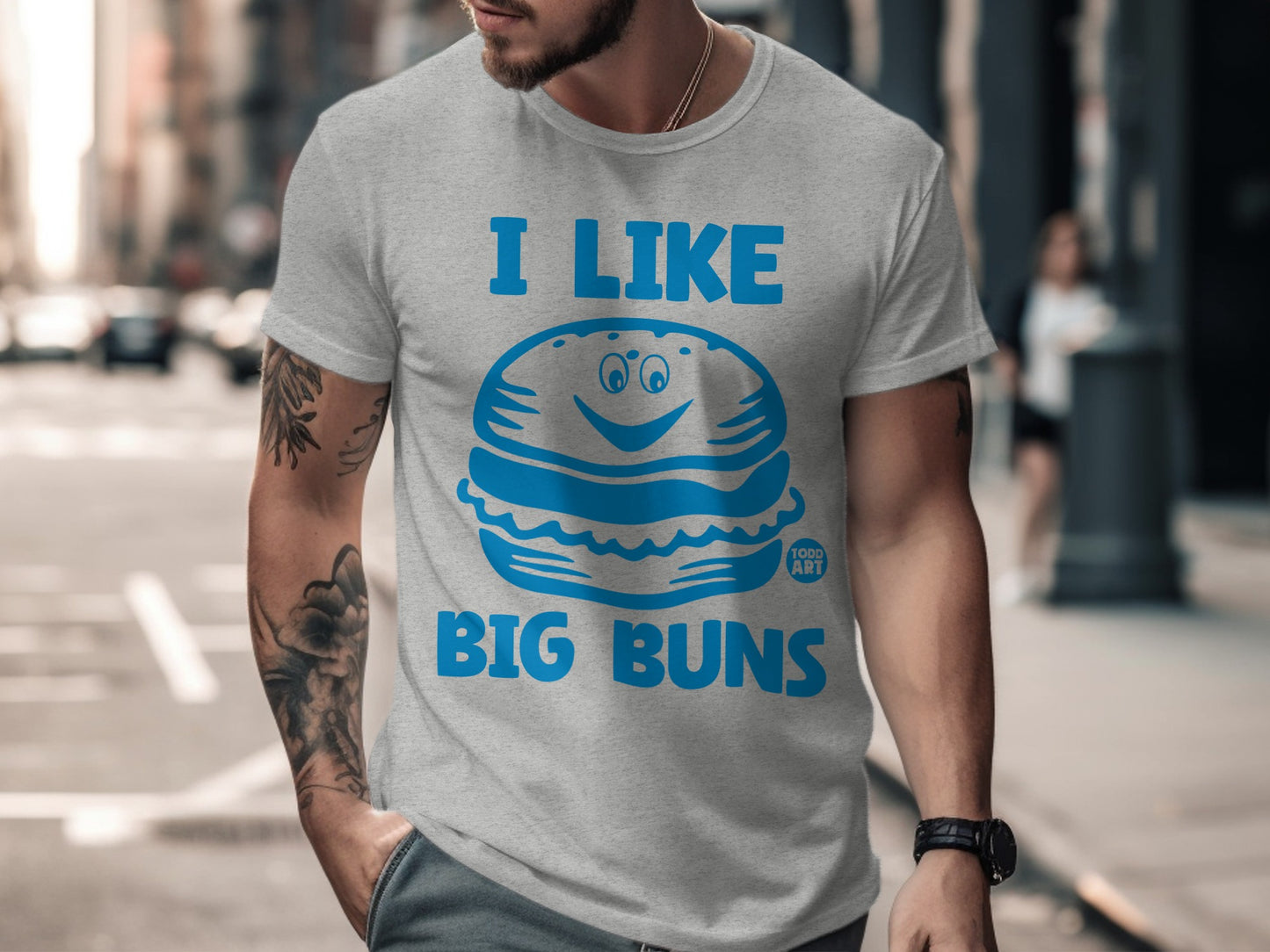 I Like Big Buns Funny Graphic Tee Shirt