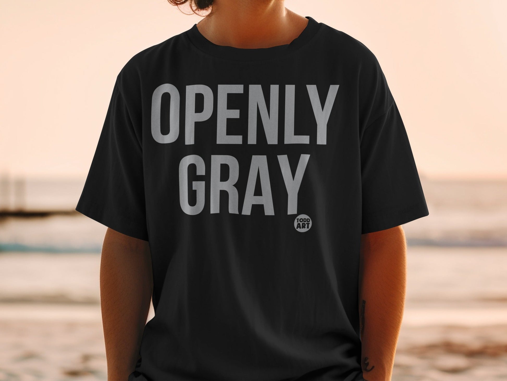 Openly Gray Todd Art Statement T-Shirt