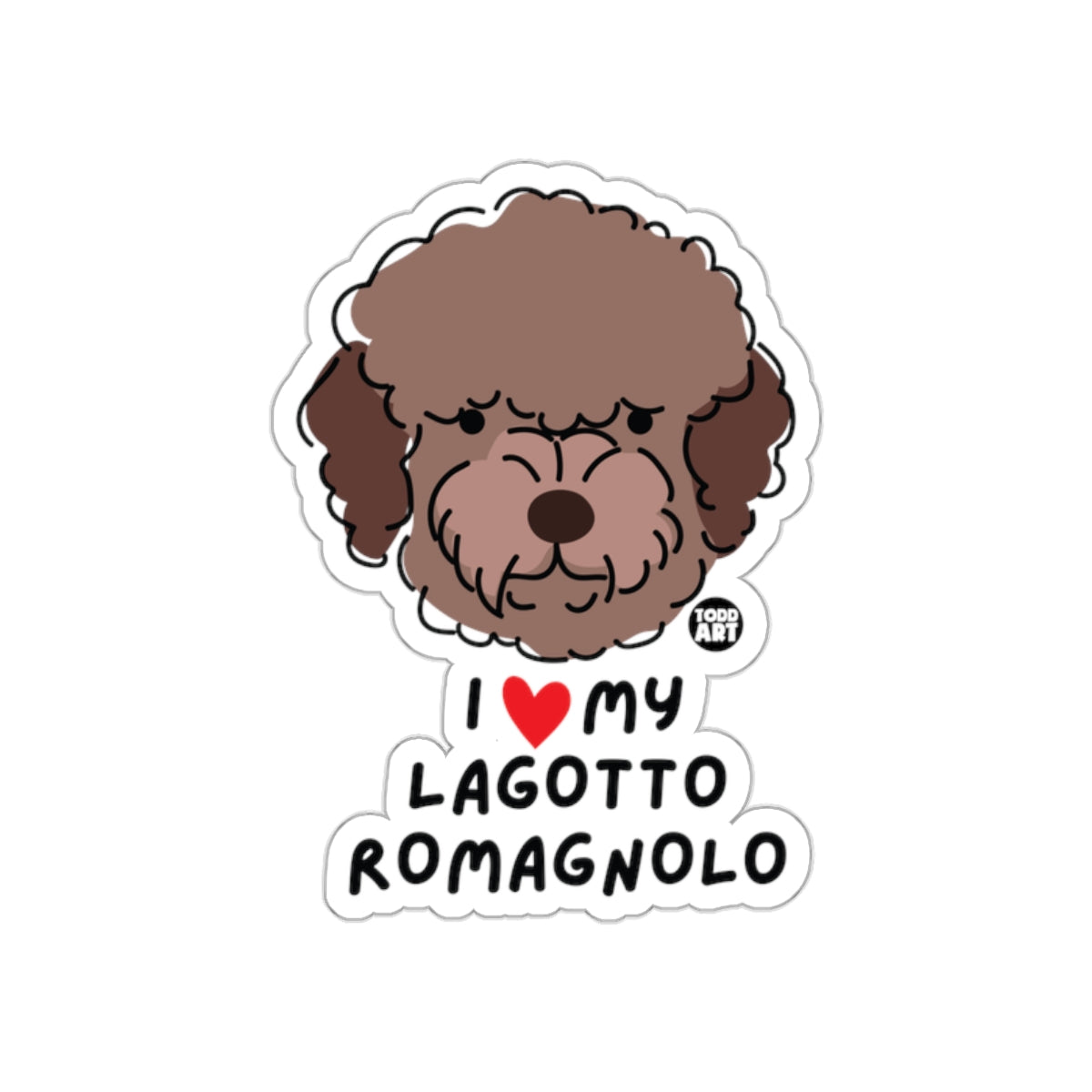 I Love My Lagotto Romagnolo Sticker for Dog Lovers