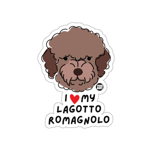 I Love My Lagotto Romagnolo Sticker for Dog Lovers