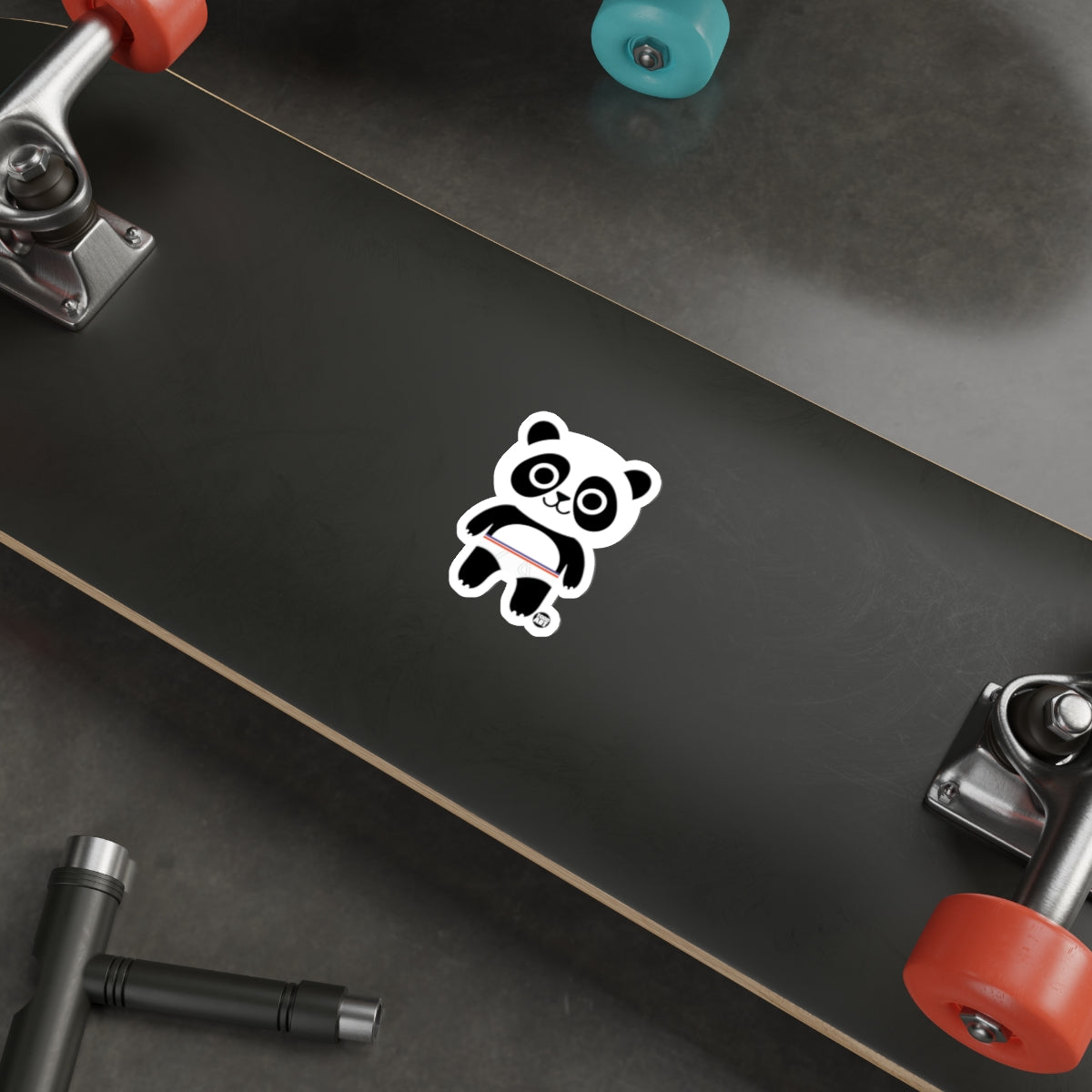 Cute Panda Sticker for Skateboard or Laptop Decoration