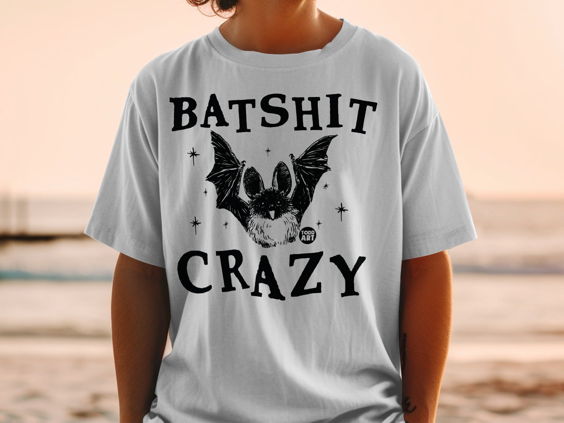 Batshit Crazy Funny Bat Illustration Graphic T-Shirt
