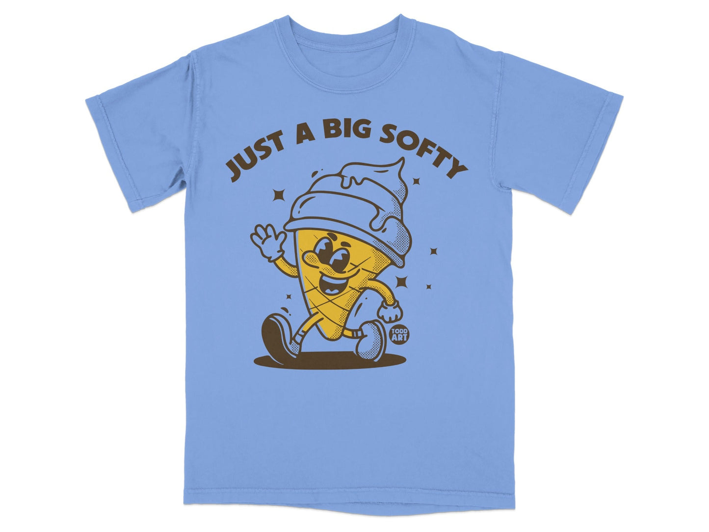 Just A Big Softy Ice Cream Graphic Tee Shirt