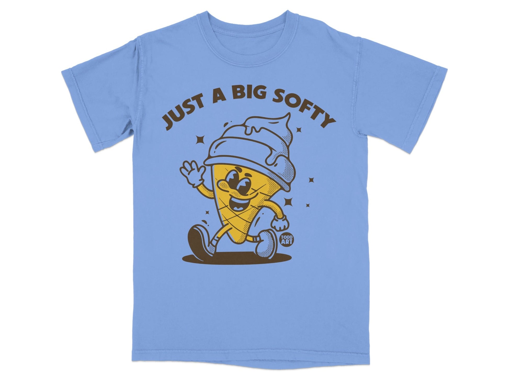 Just A Big Softy Ice Cream Graphic Tee Shirt