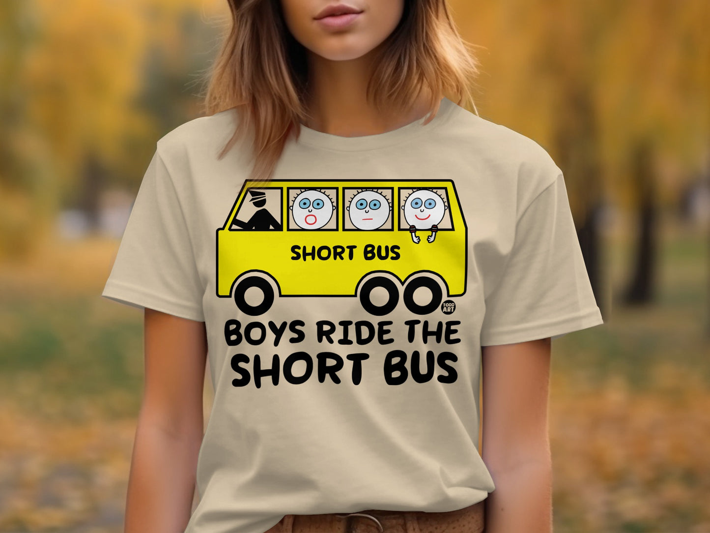 Boys Ride The Short Bus Graphic Tee