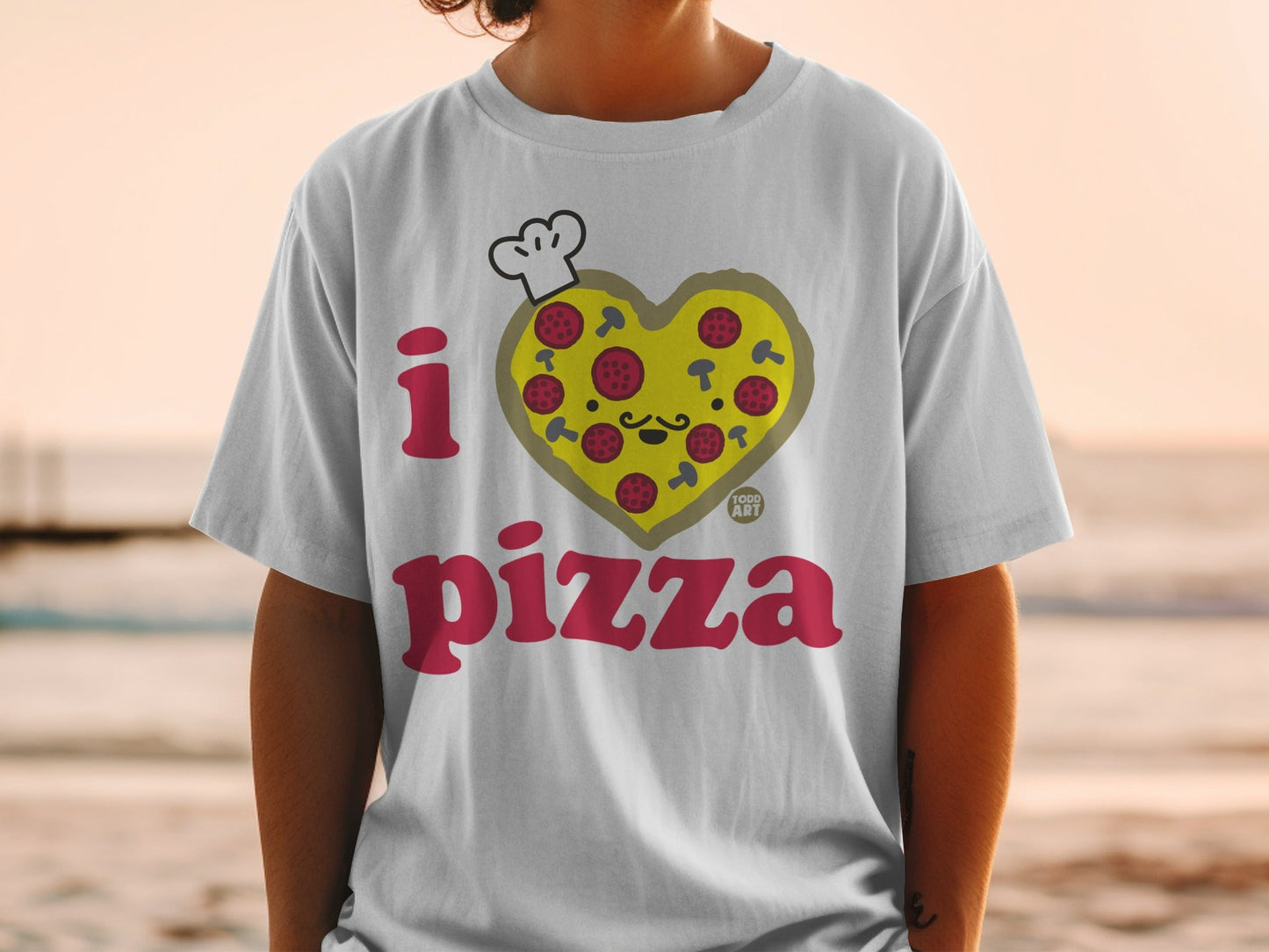 I Heart Pizza Graphic Tee for Pizza Lovers