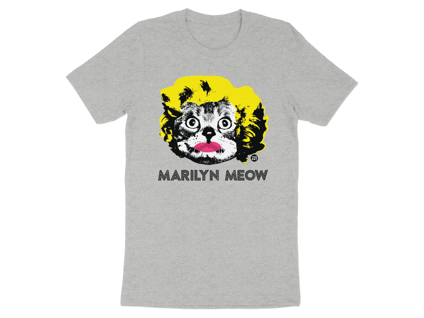 Marilyn Meow Funny Cat Graphic T-Shirt