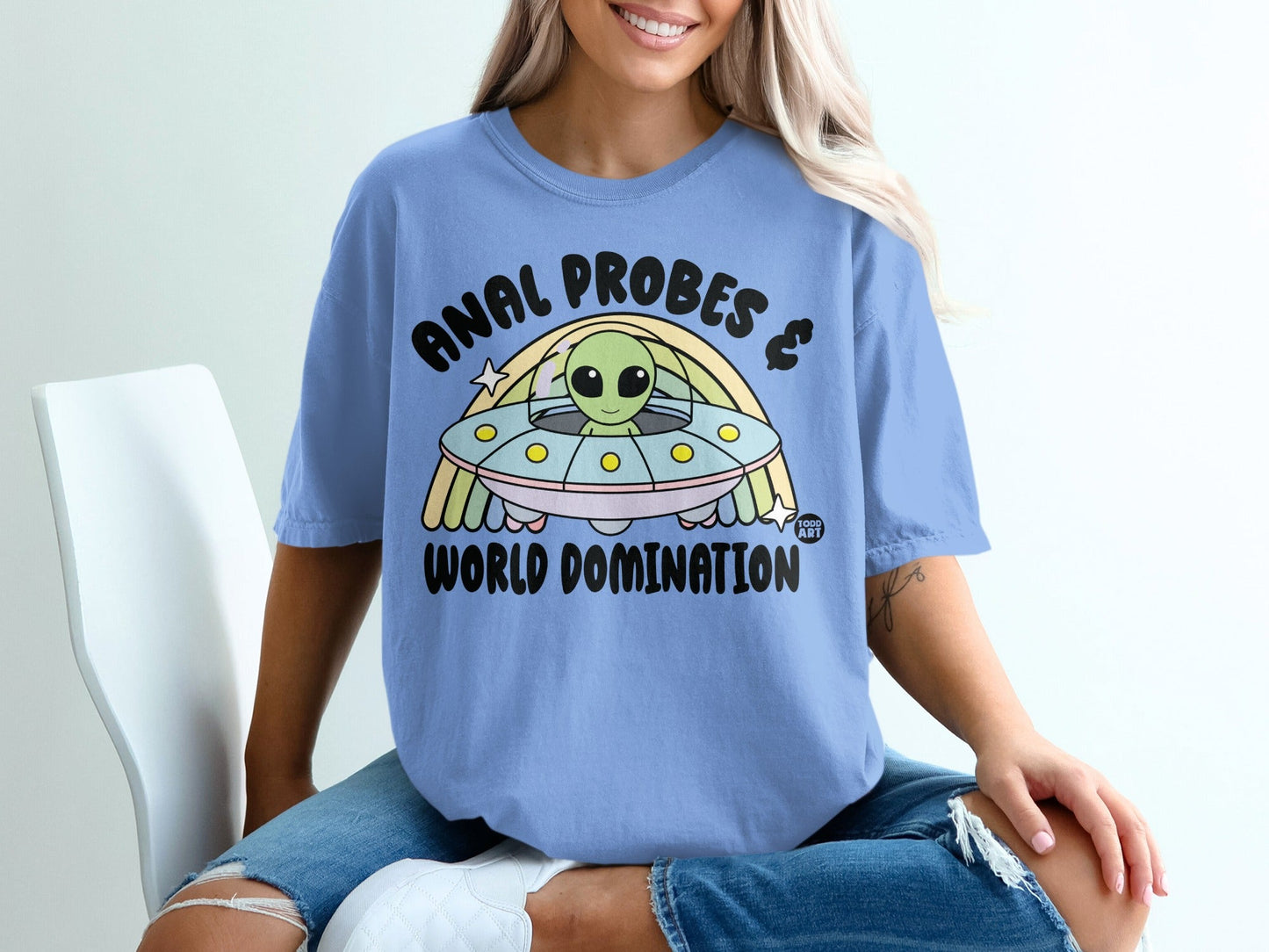 Anal Probes & World Domination Alien T-Shirt