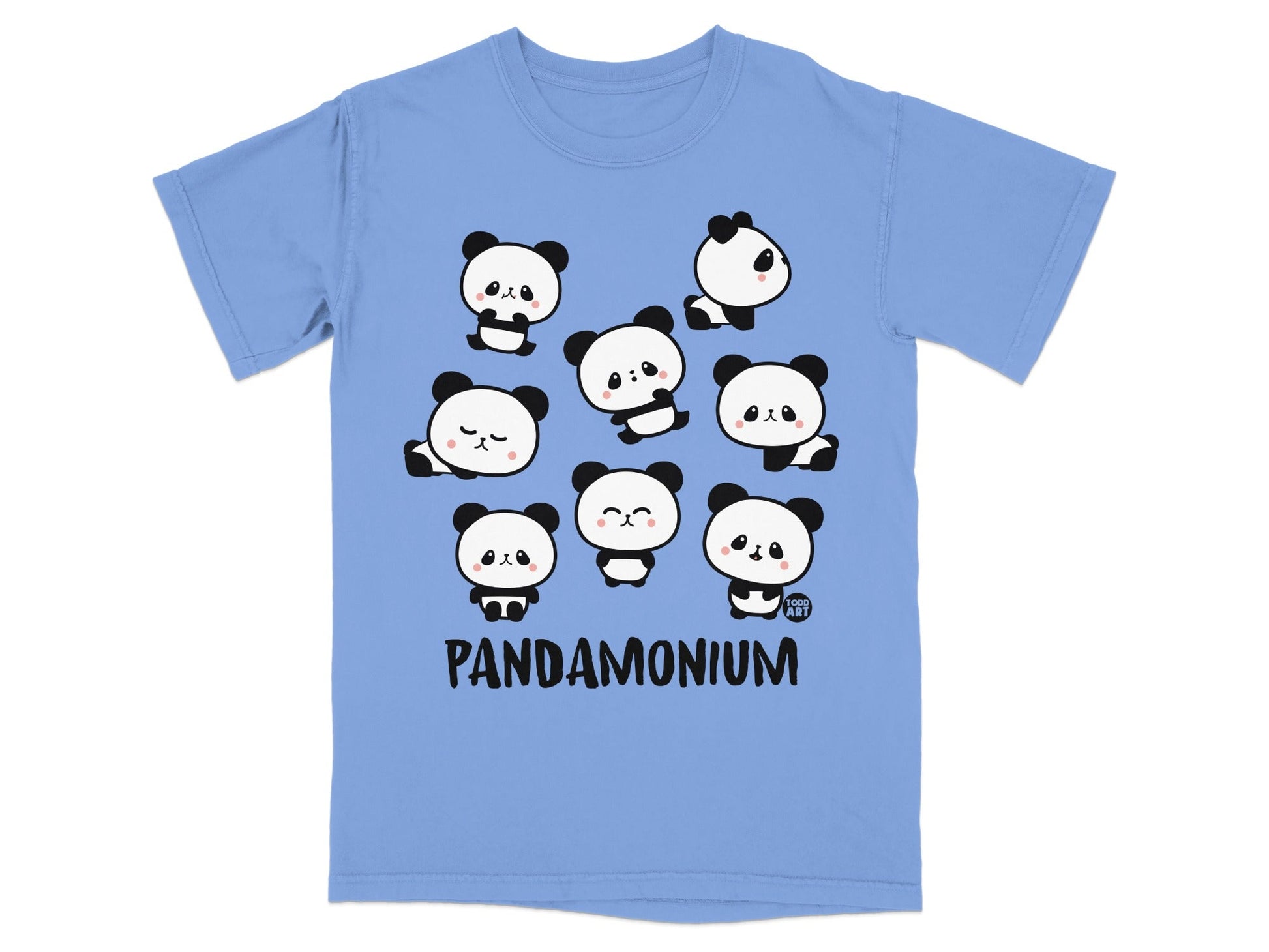 Pandamonium Cute Cartoon Panda T-Shirt Fun Design