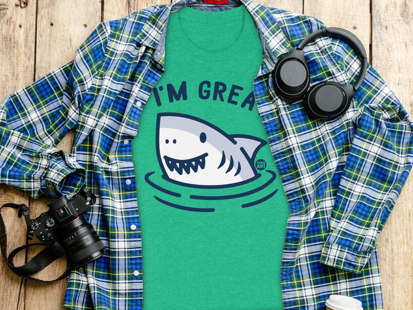 I'm Great Shark Graphic Tee Shirt