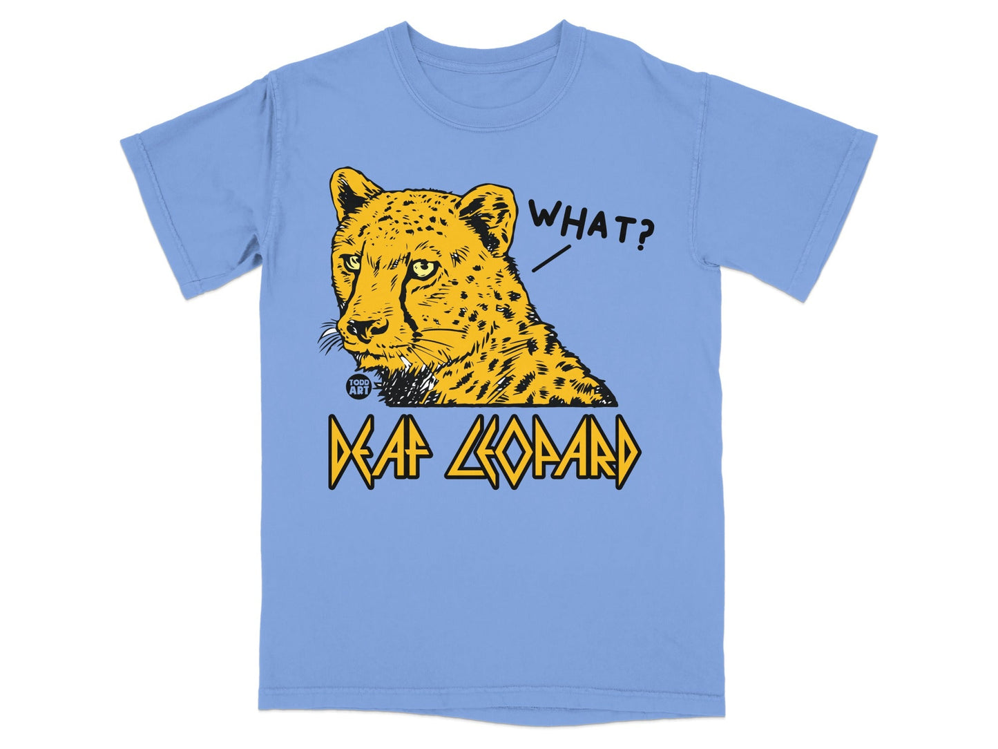 Deaf Leopard What? Graphic Unisex T-Shirt