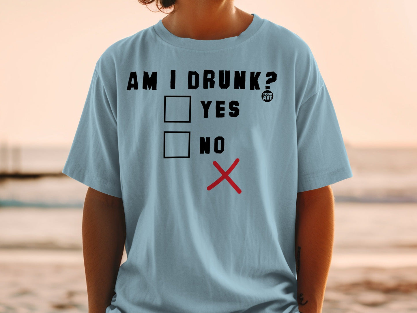 Am I Drunk Yes No Check Box Fun Shirt