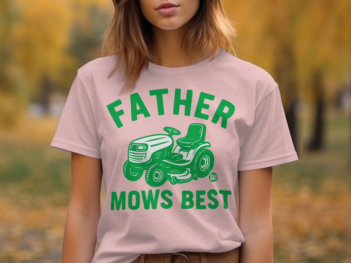 Father Mows Best Graphic Tee Perfect for Father's Day