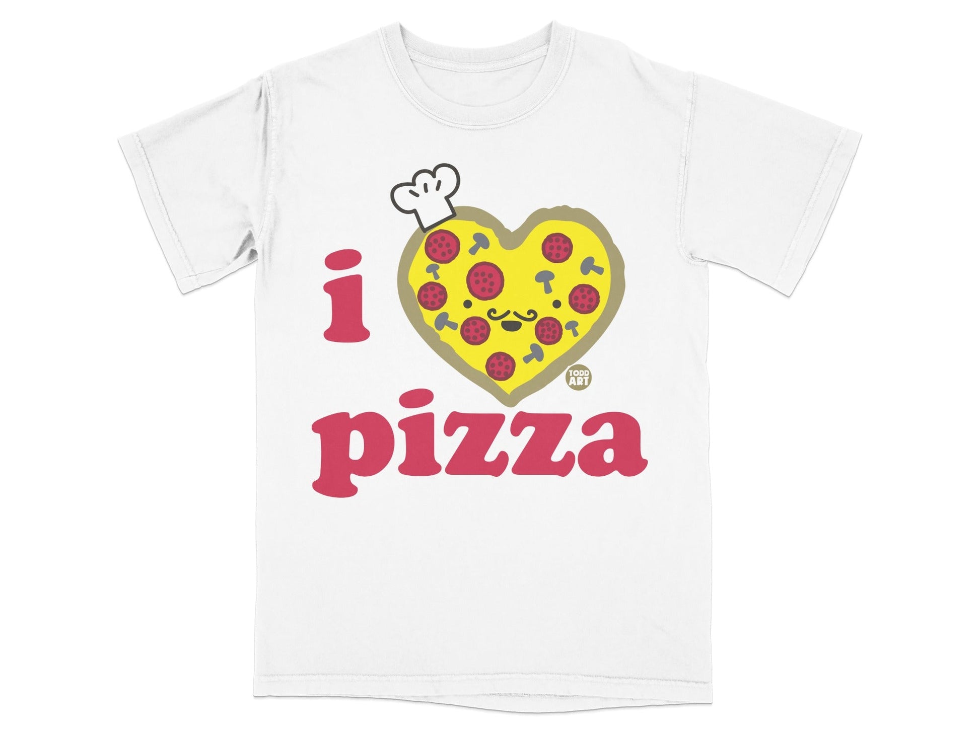 I Love Pizza Funny Graphic Heart Design T-Shirt