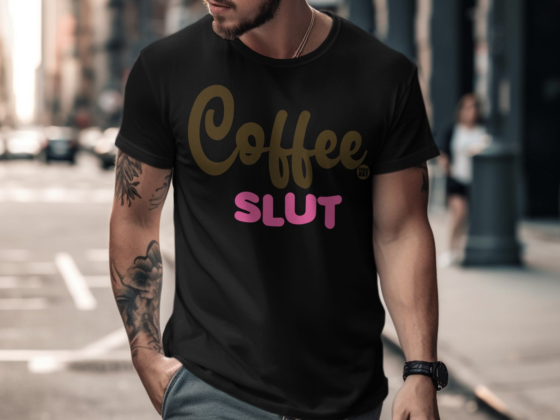 Coffee Slut Funny Graphic Tee for Coffee Lovers
