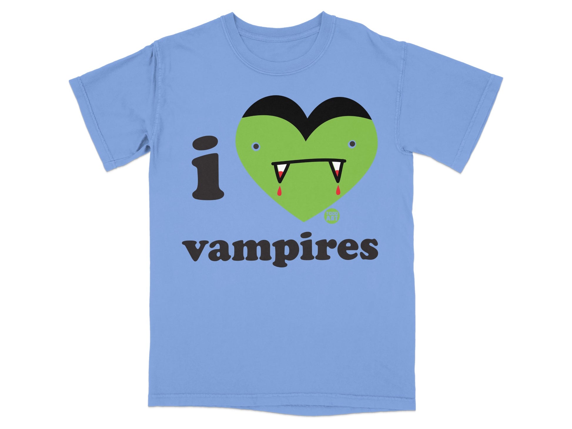 I Love Vampires Heart Design Graphic T-shirt