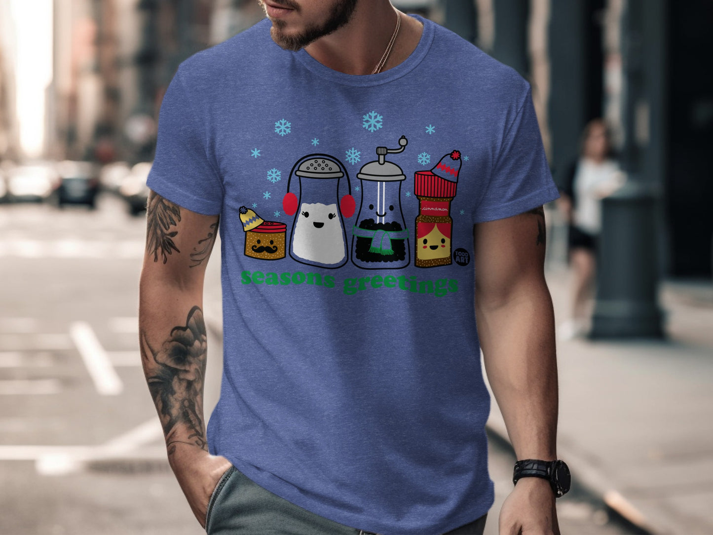 Festive Season's Greetings Cute Holiday Graphic T-shirt