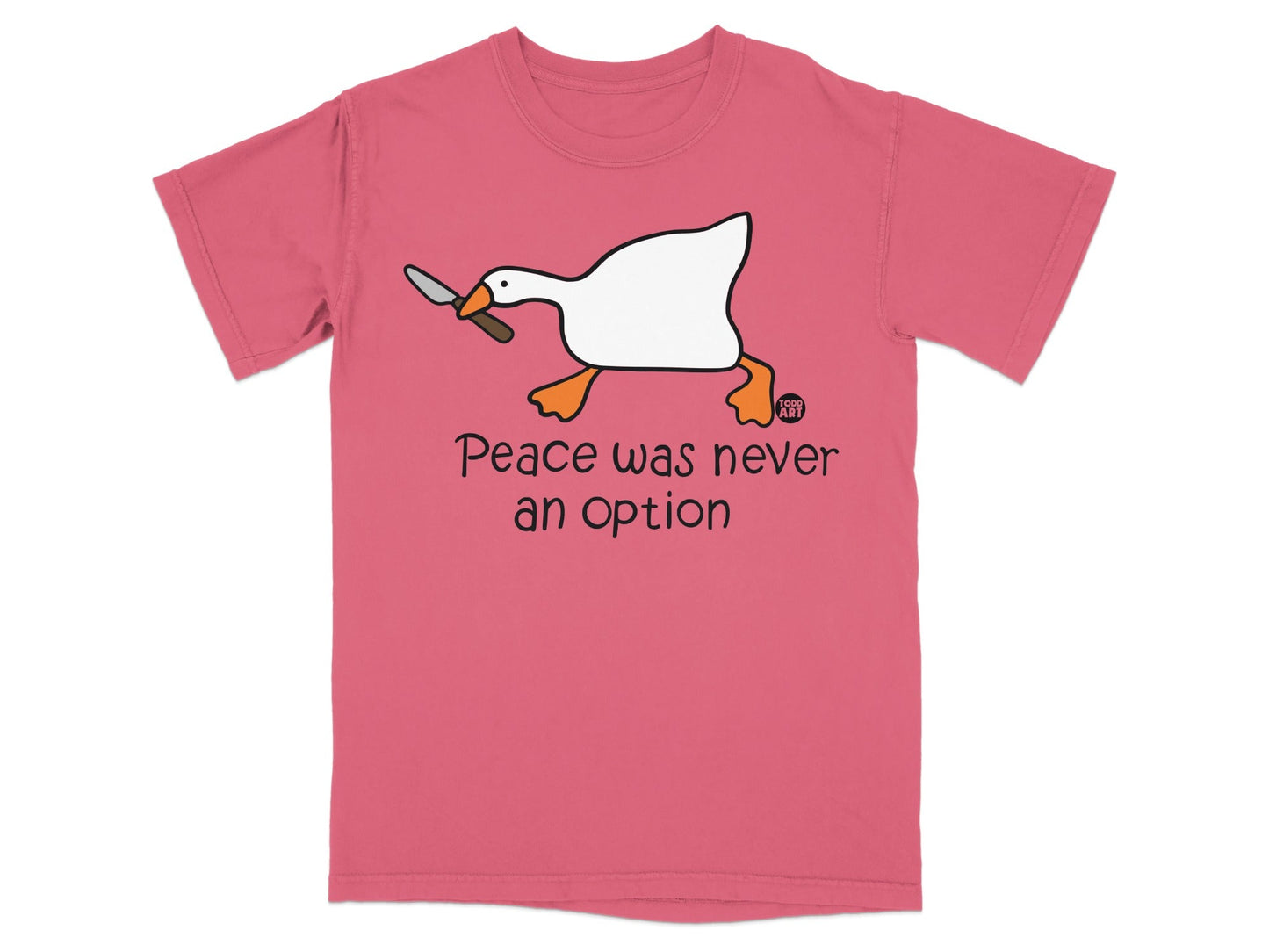 Peace Was Never An Option Goose Graphic Tee