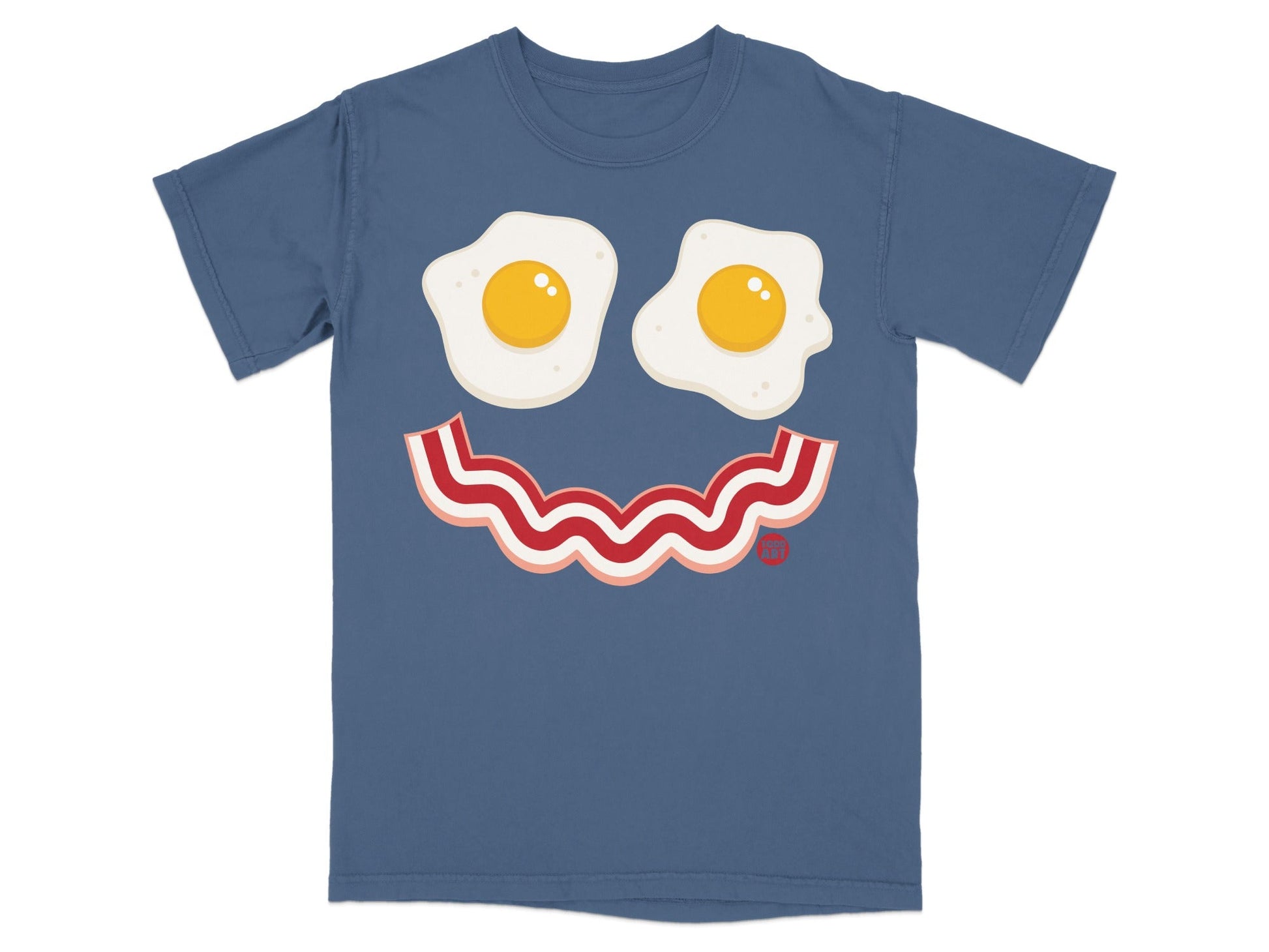 Smiling Breakfast Face with Eggs and Bacon T-Shirt