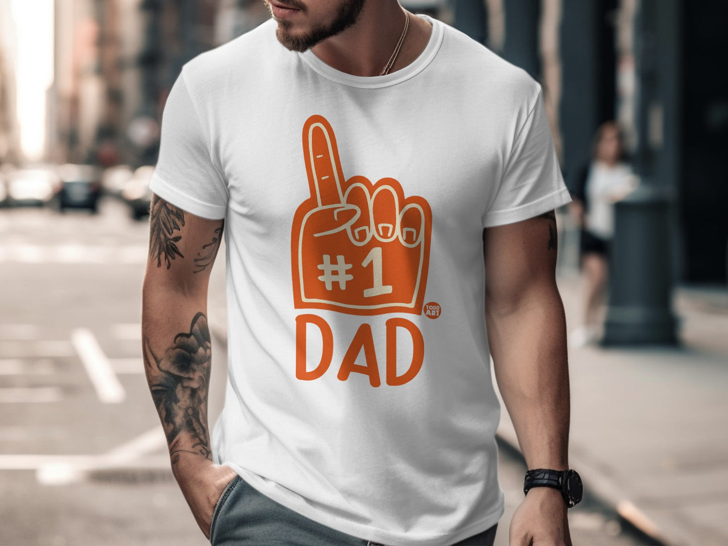 #1 Dad Graphic Tee Shirt for the Best Dads Everywhere
