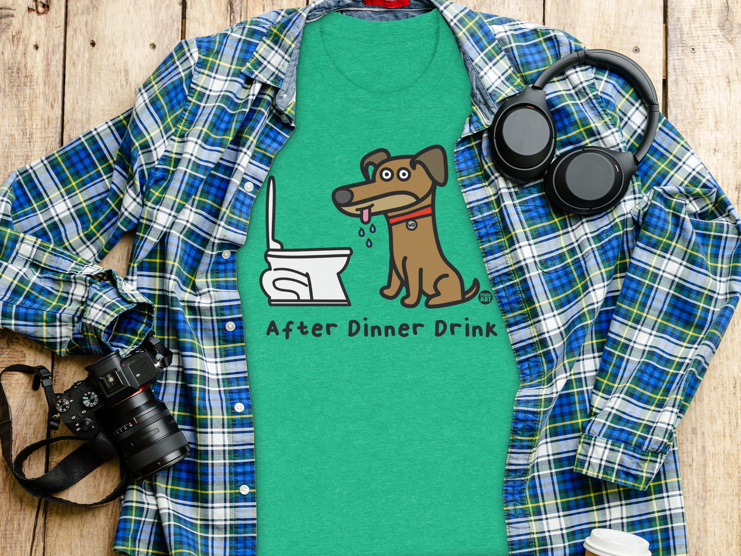 After Dinner Drink Graphic Shirt for Dog Lovers