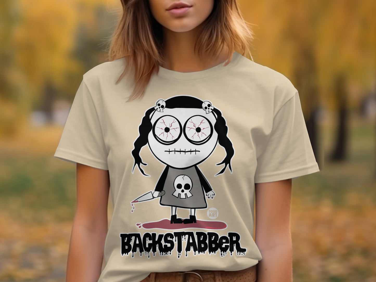 Backstabber Graphic T-Shirt Halloween Design Product