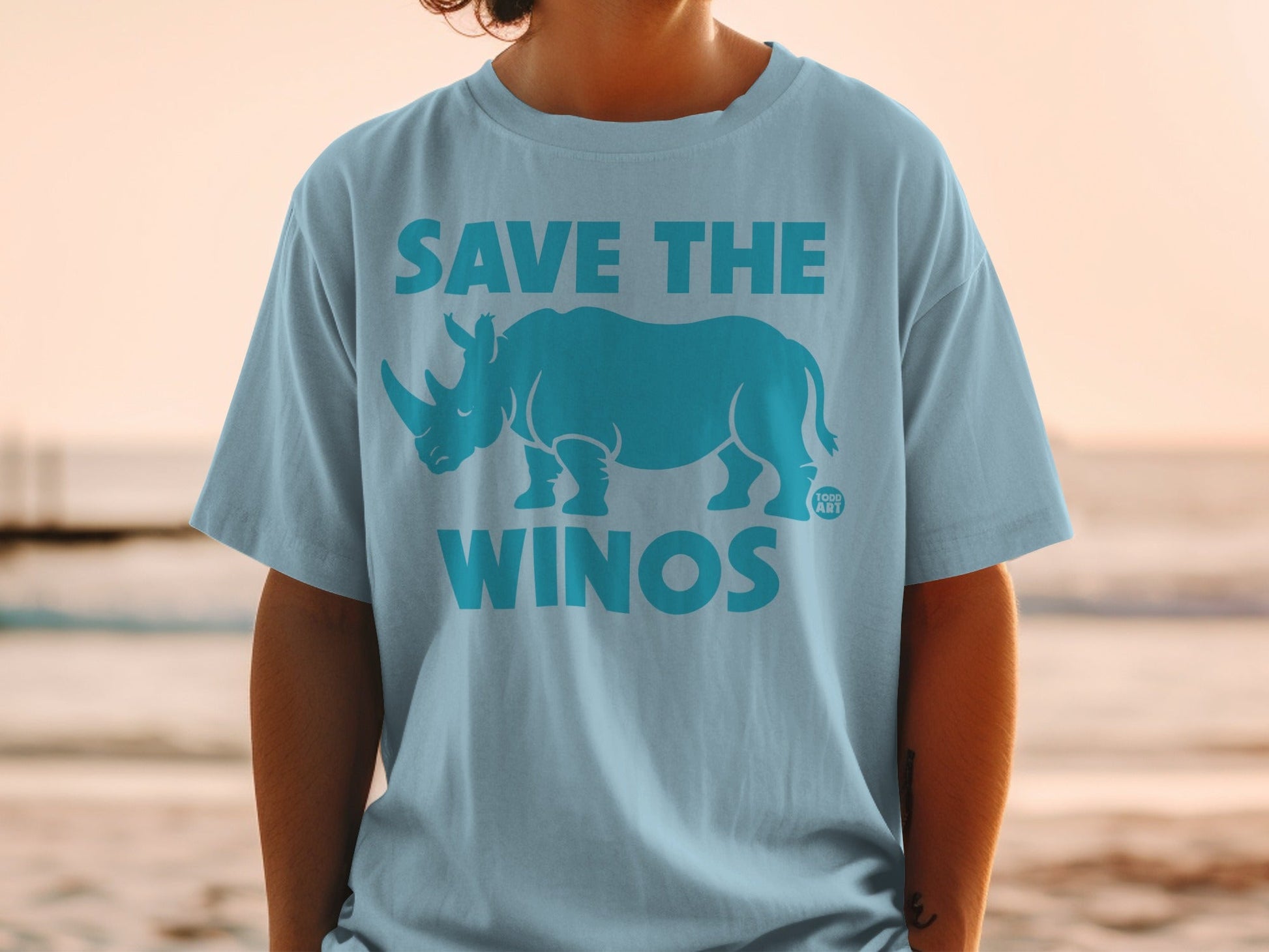 Save the Winos Graphic T-Shirt for Wildlife Awareness