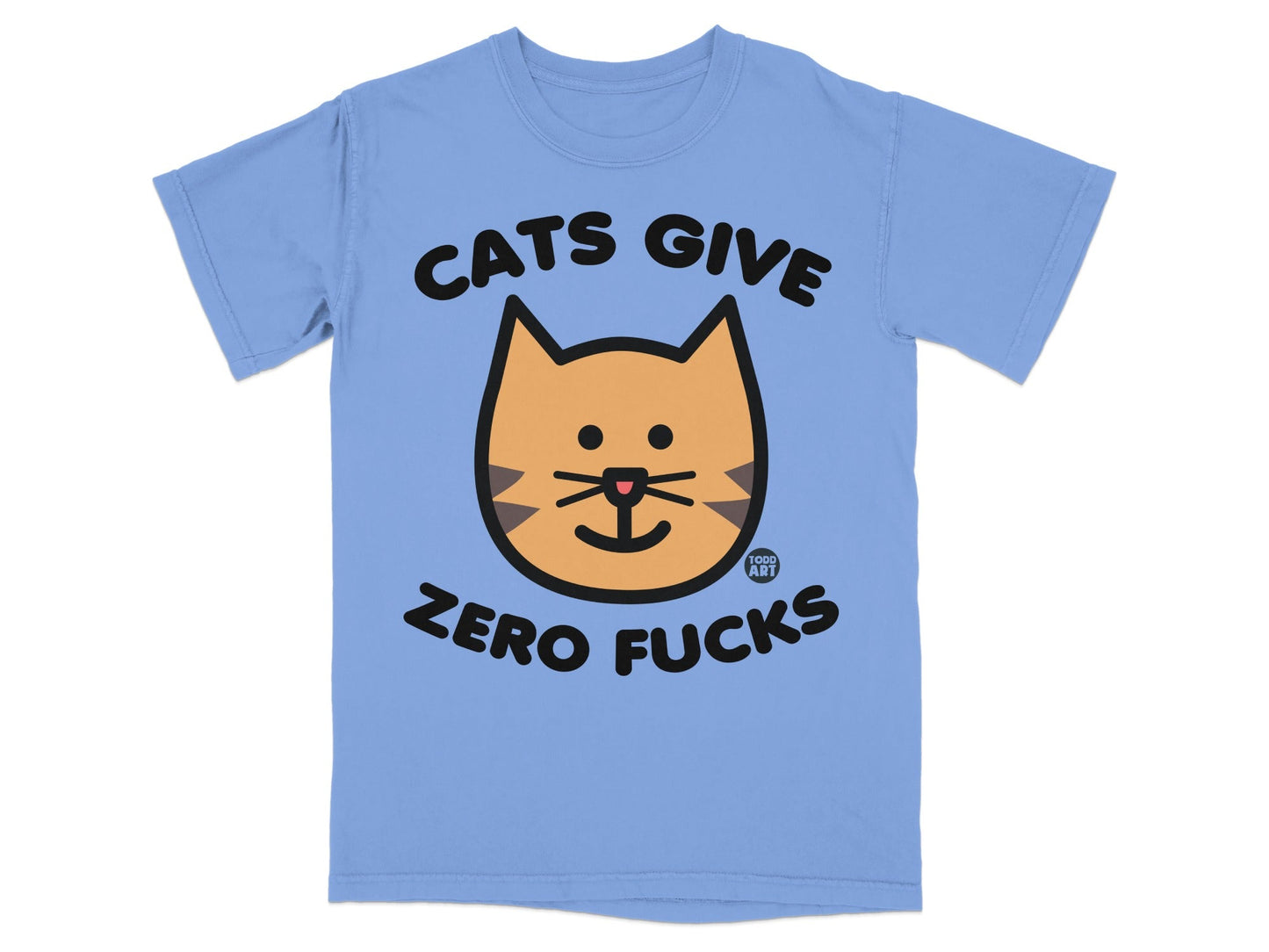 Cats Give Zero Fucks Graphic T-Shirt