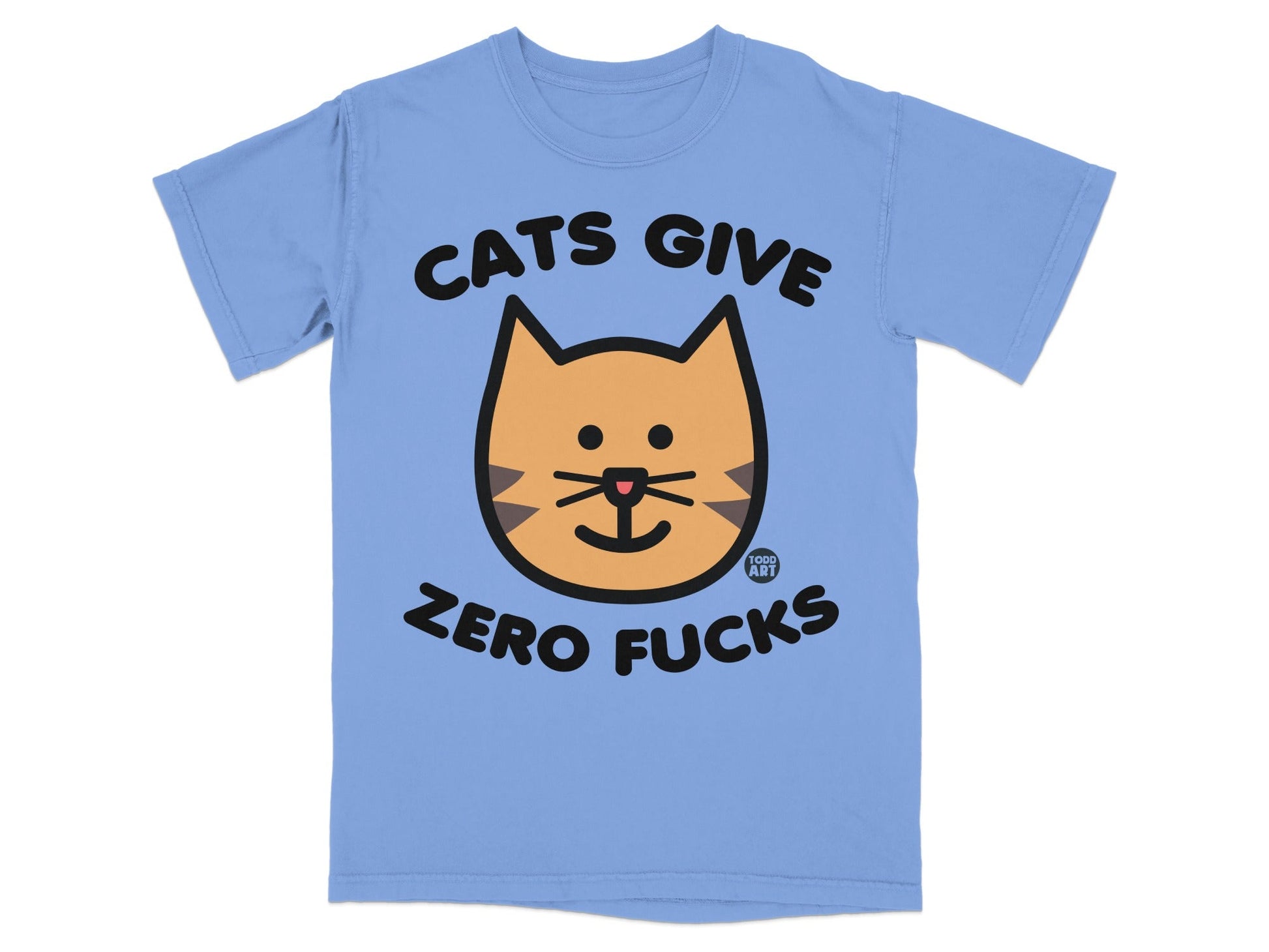 Cats Give Zero Fucks Graphic T-Shirt