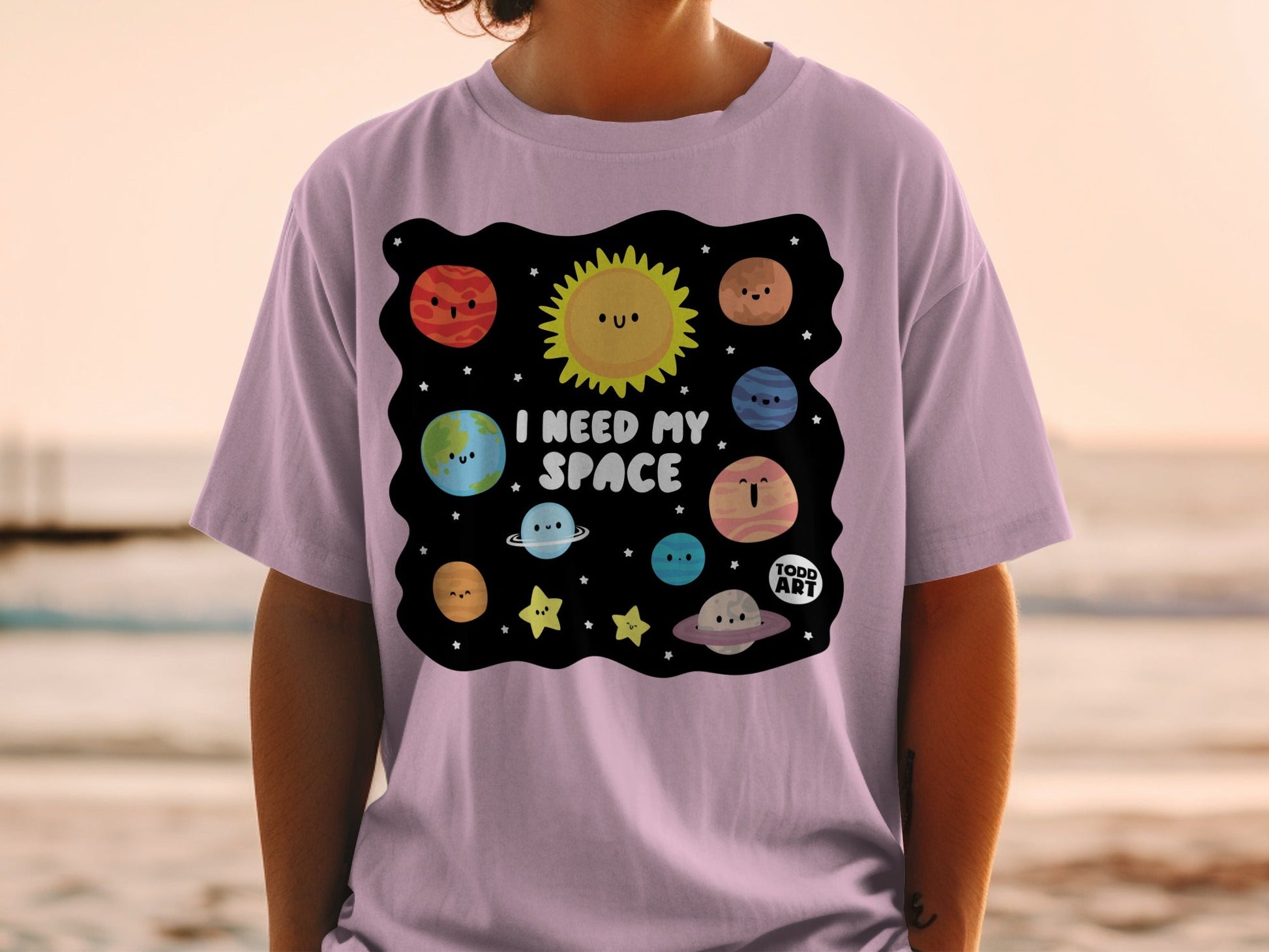 Adorable Solar System Design I Need My Space T-Shirt